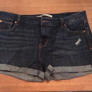 Distressed Jean Shorts